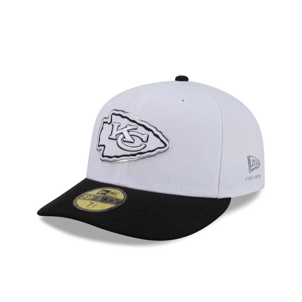 Kansas City Chiefs 2026 Draft Black and White 59FIFTY Fitted Hat