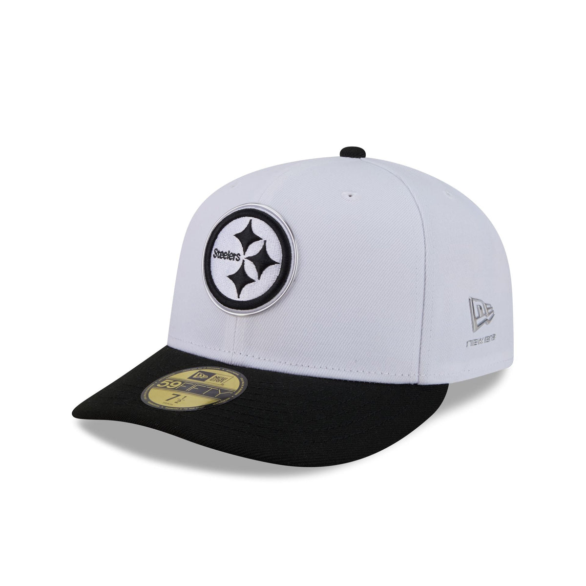 Pittsburgh Steelers 2026 Draft Black and White 59FIFTY Fitted Hat