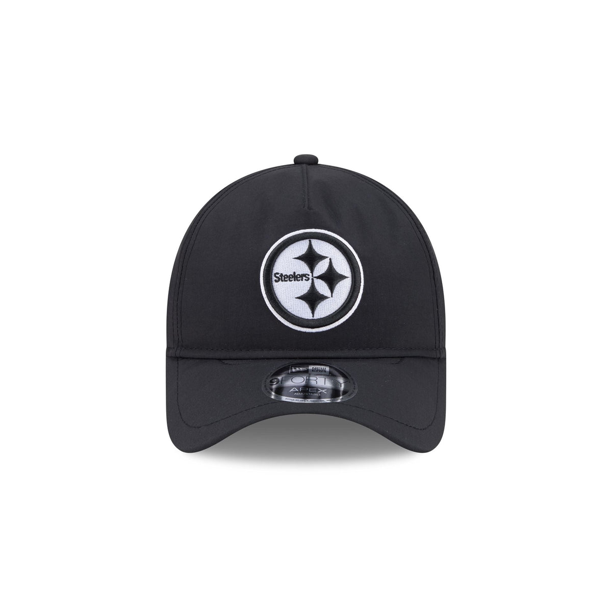 Pittsburgh Steelers Black 9FORTY APEX Snapback Hat