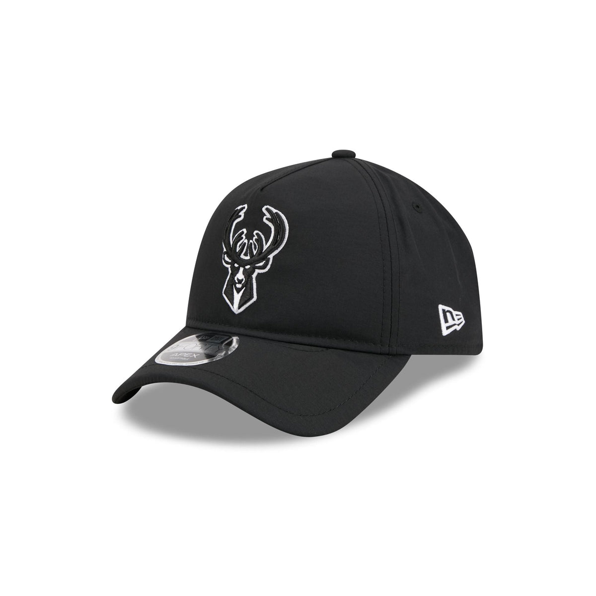 Milwaukee Bucks Black 9FORTY APEX Snapback Hat