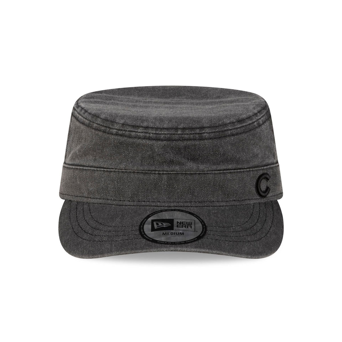 Chicago Cubs Pigment Dye Black Military Cap