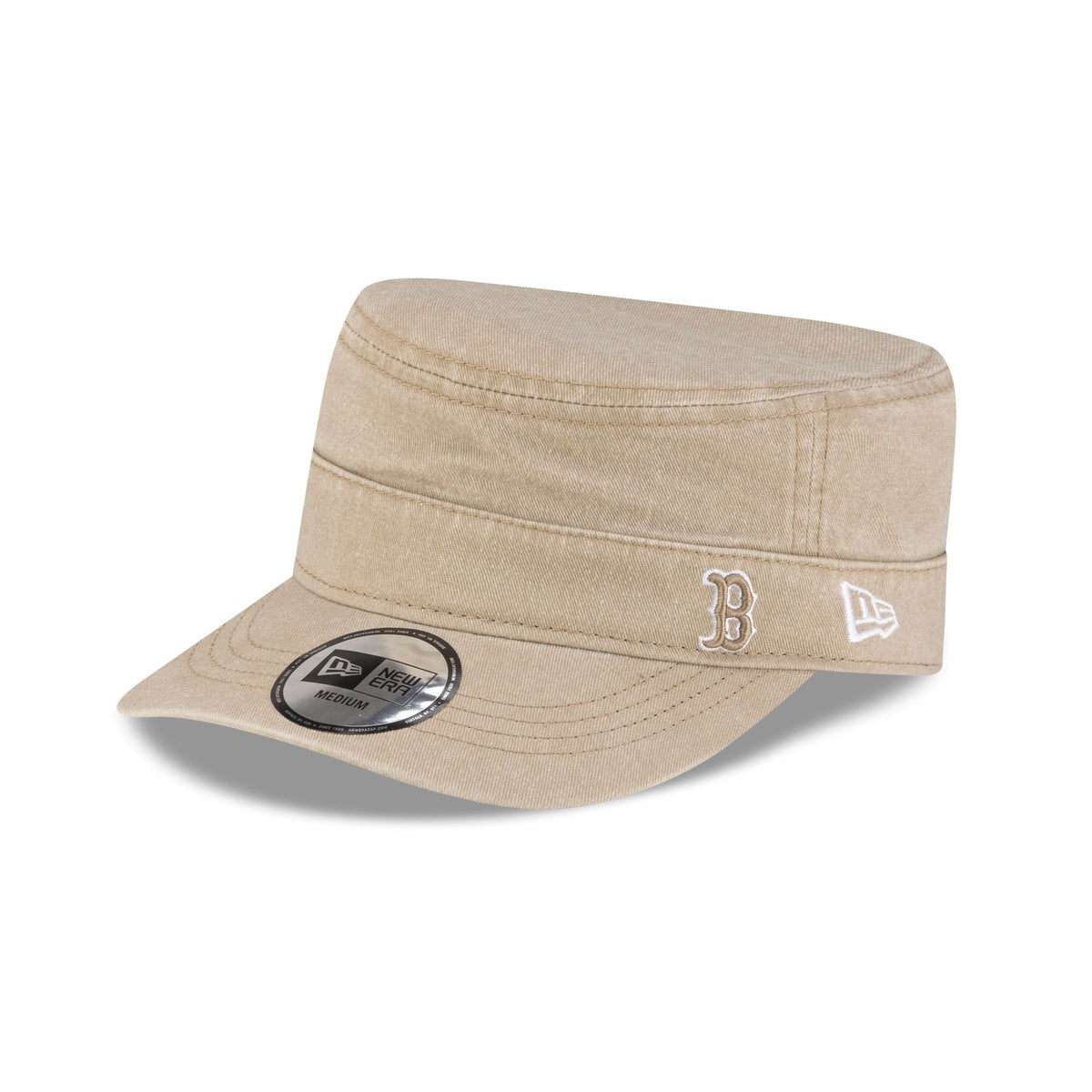 Boston Red Sox Pigment Dye Khaki Military Cap