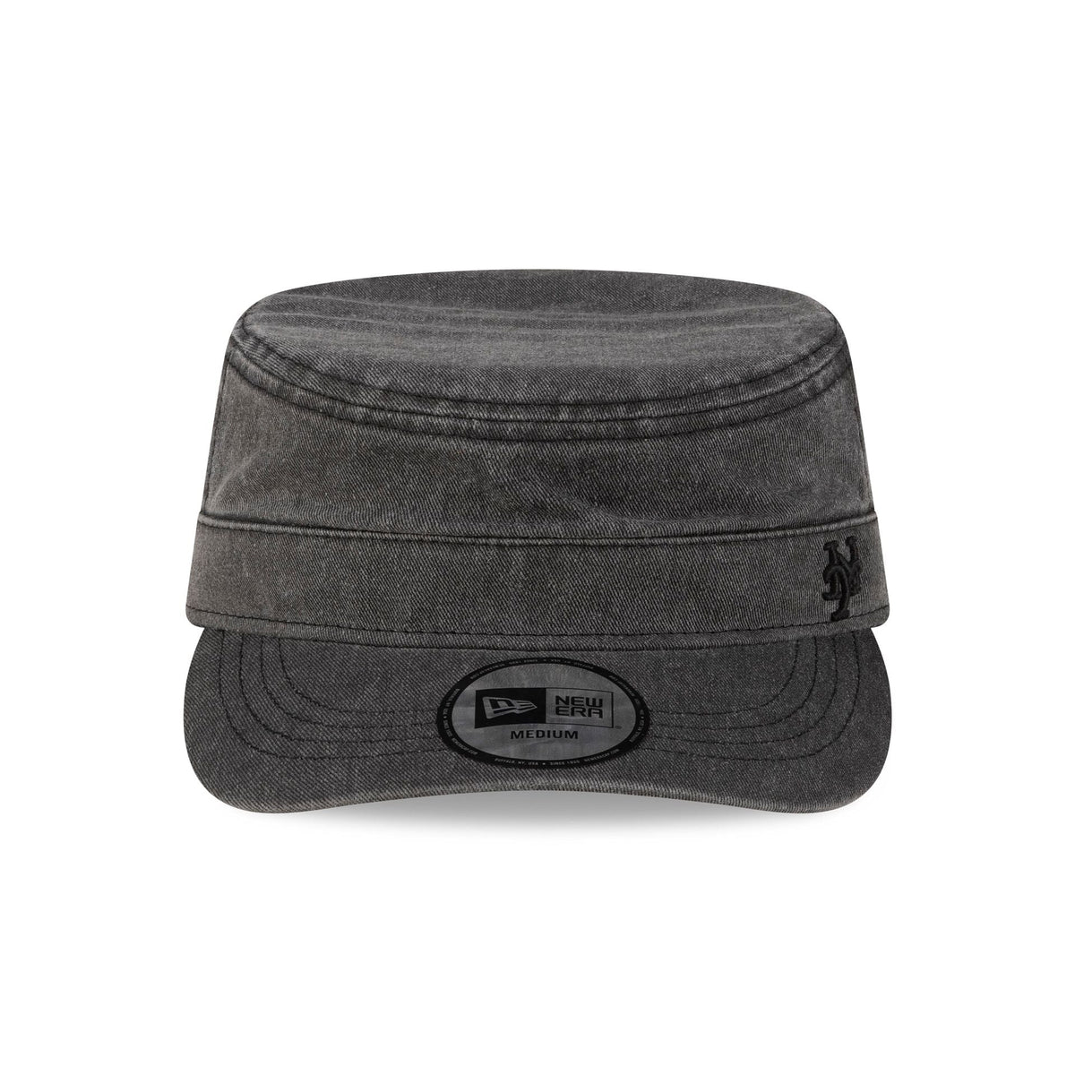 New York Mets Pigment Dye Black Military Cap