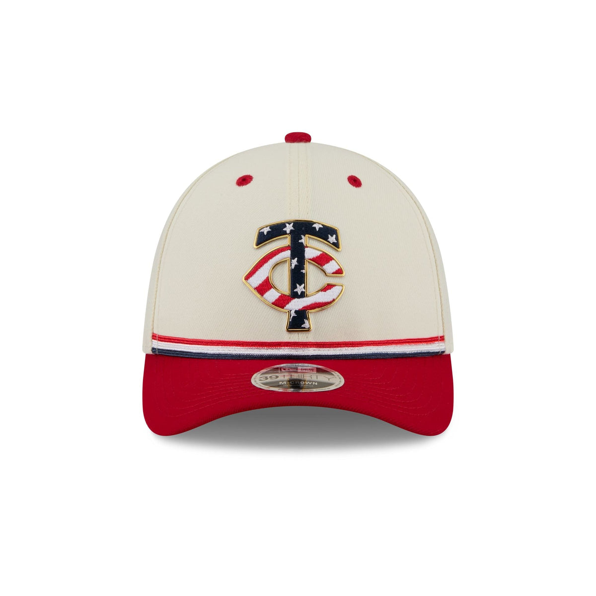 Minnesota Twins Independence Day 2026 39THIRTY M-Crown Stretch Fit Hat