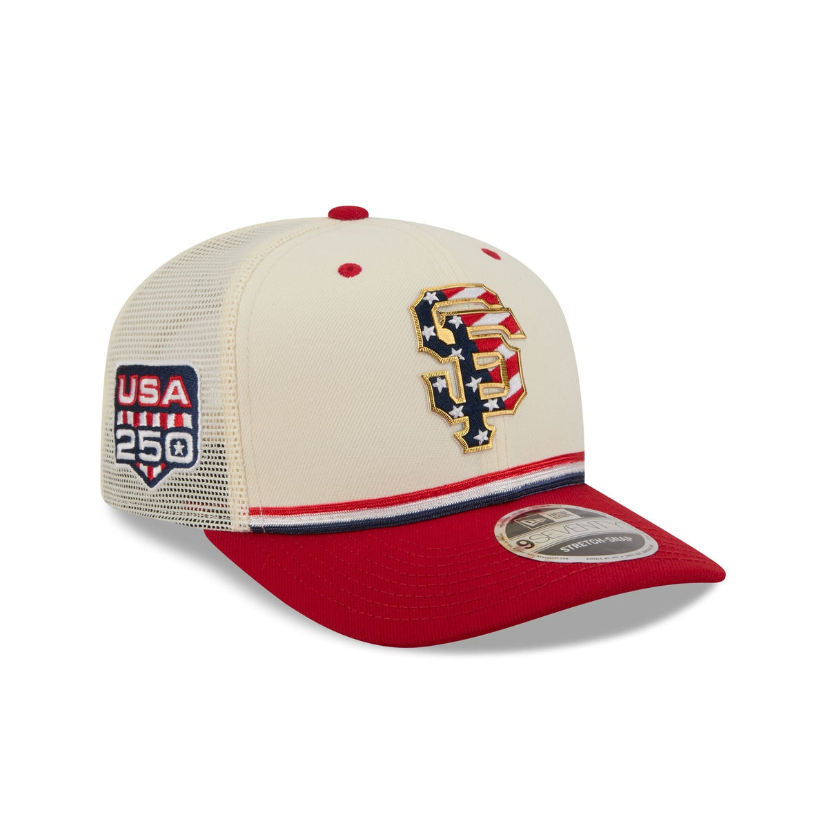 San Francisco Giants Independence Day 2026 9SEVENTY Trucker Hat