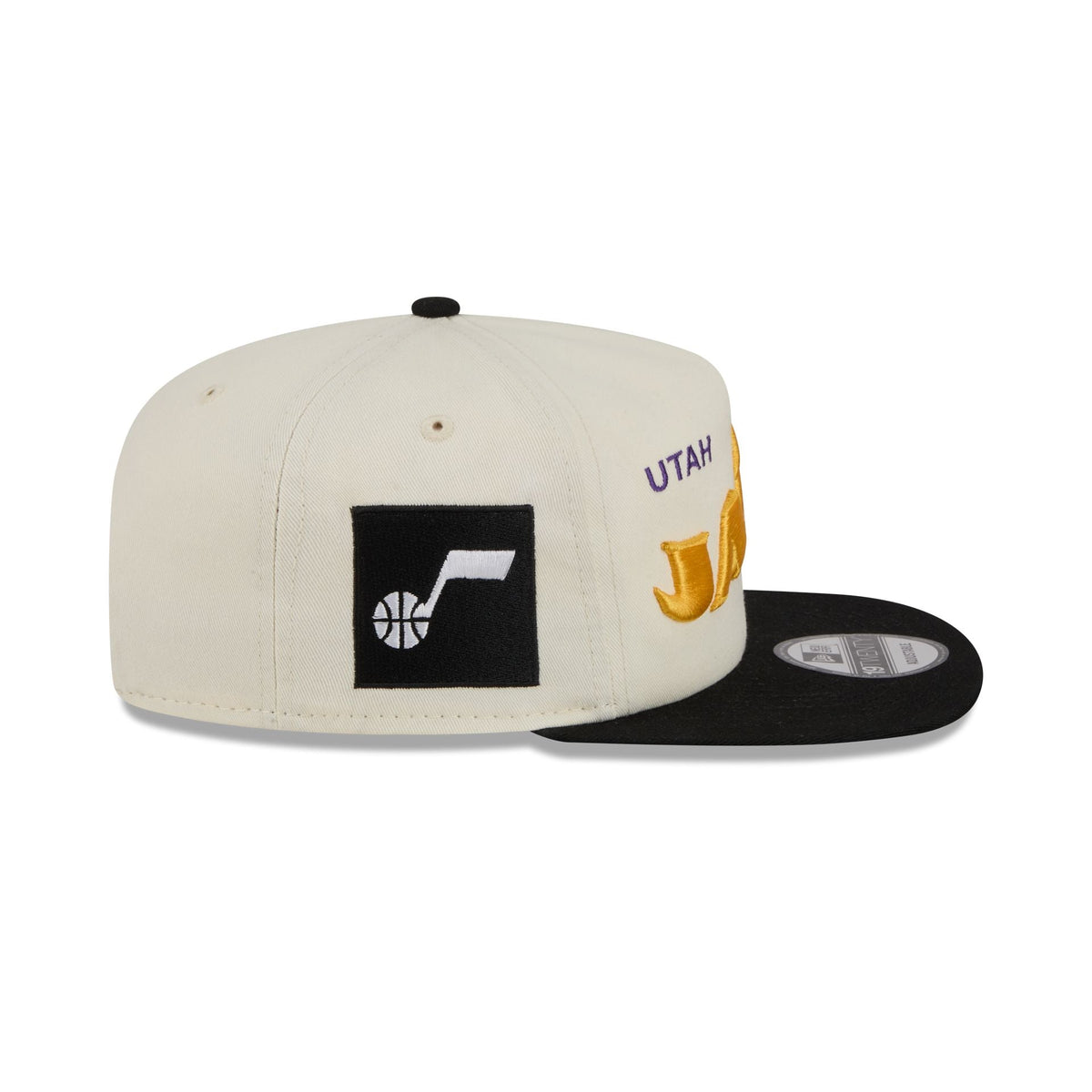 Utah Jazz Conference Script Chrome White 19TWENTY Adjustable Hat