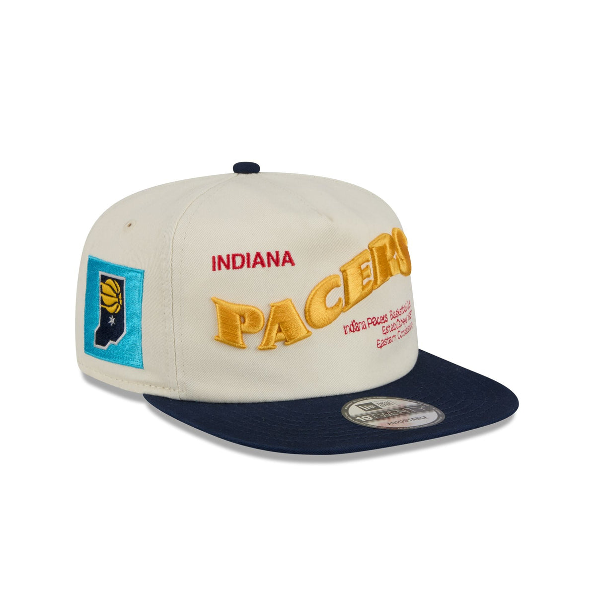 Indiana Pacers Conference Script Chrome White 19TWENTY Adjustable Hat