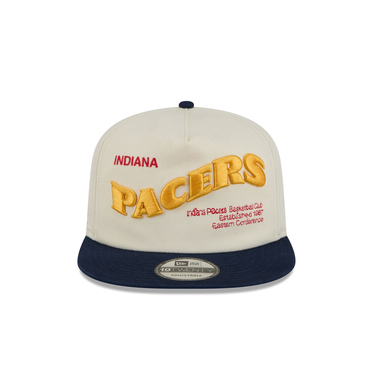Indiana Pacers Conference Script Chrome White 19TWENTY Adjustable Hat