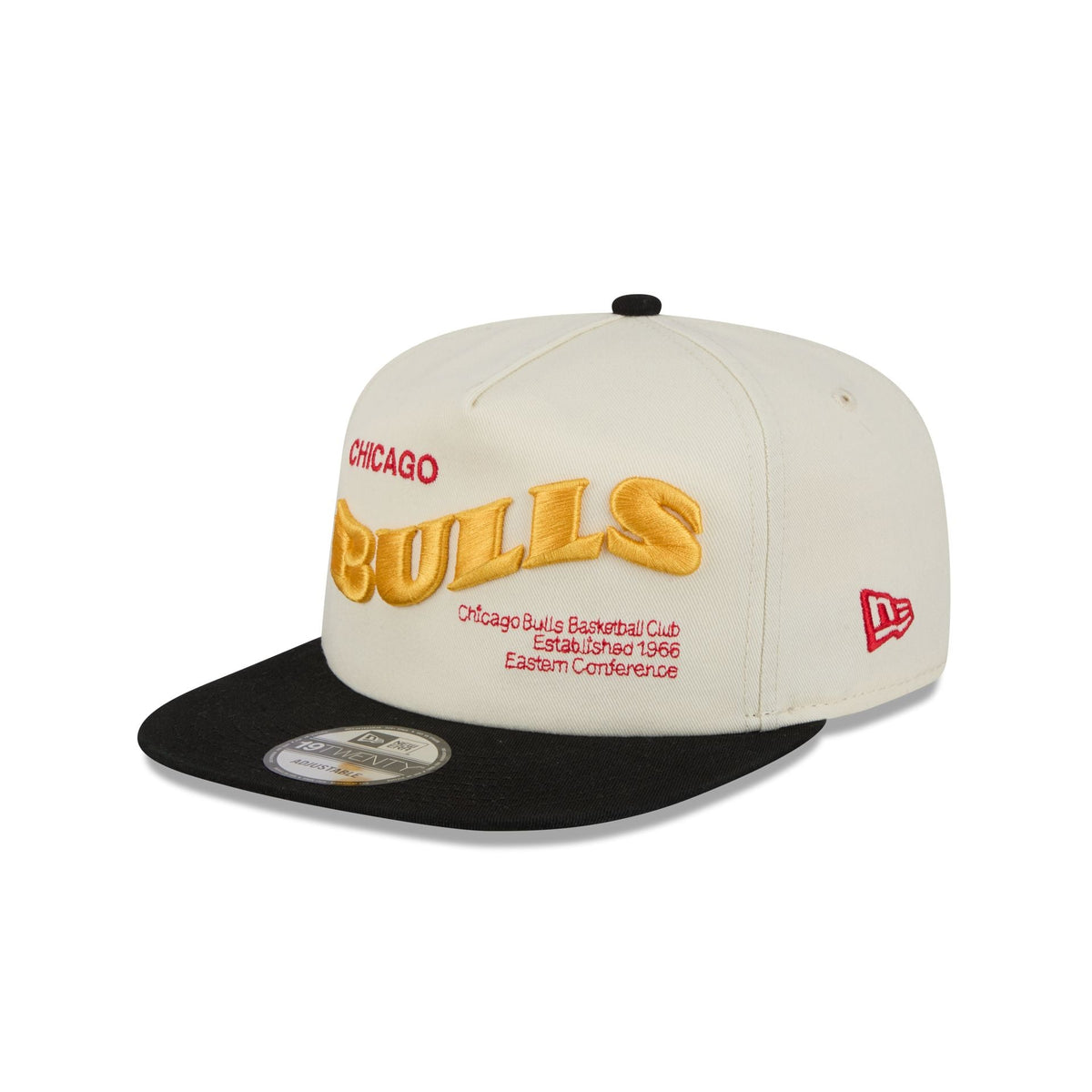 Chicago Bulls Conference Script Chrome White 19TWENTY Adjustable Hat