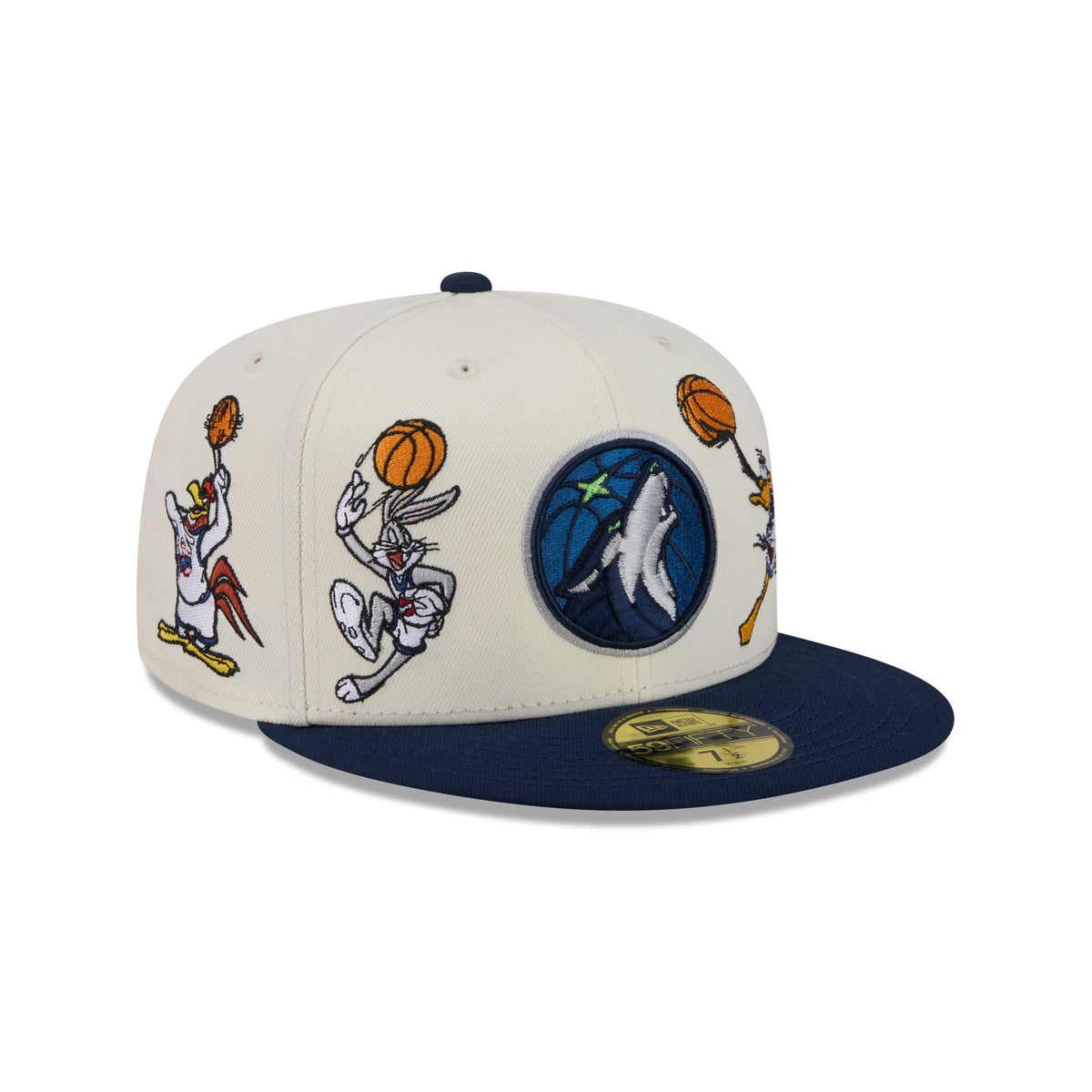Space Jam x Minnesota Timberwolves Tune Squad Chrome White 59FIFTY Fitted Hat