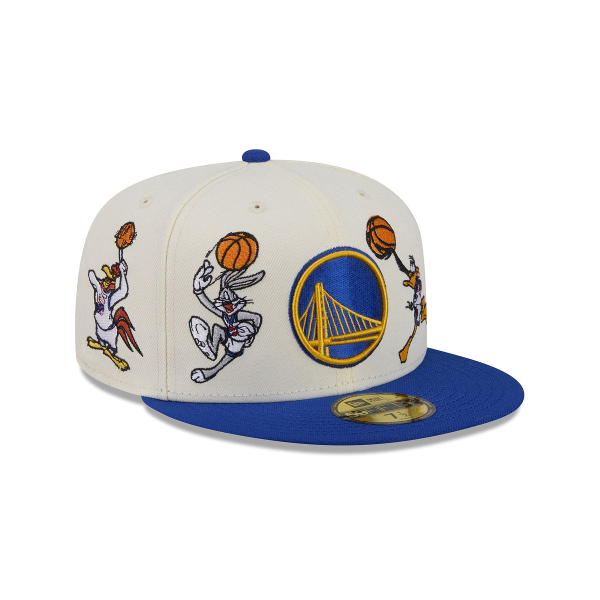Space Jam x Golden State Warriors Tune Squad Chrome White 59FIFTY Fitted Hat