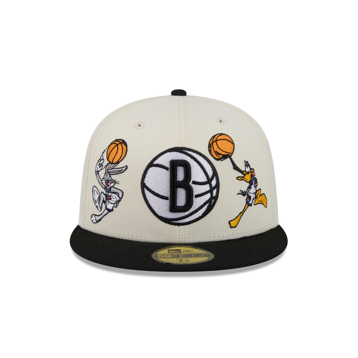 Space Jam x Brooklyn Nets Tune Squad Chrome White 59FIFTY Fitted Hat