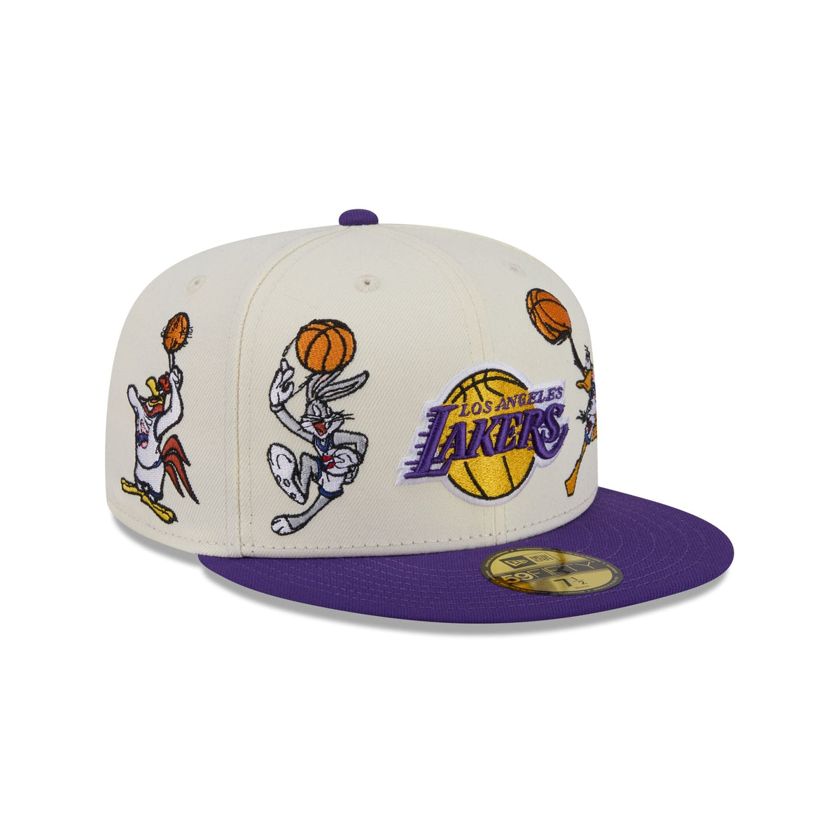 Space Jam x Los Angeles Lakers Tune Squad Chrome White 59FIFTY Fitted Hat