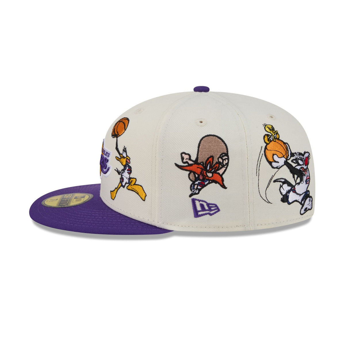 Space Jam x Los Angeles Lakers Tune Squad Chrome White 59FIFTY Fitted Hat