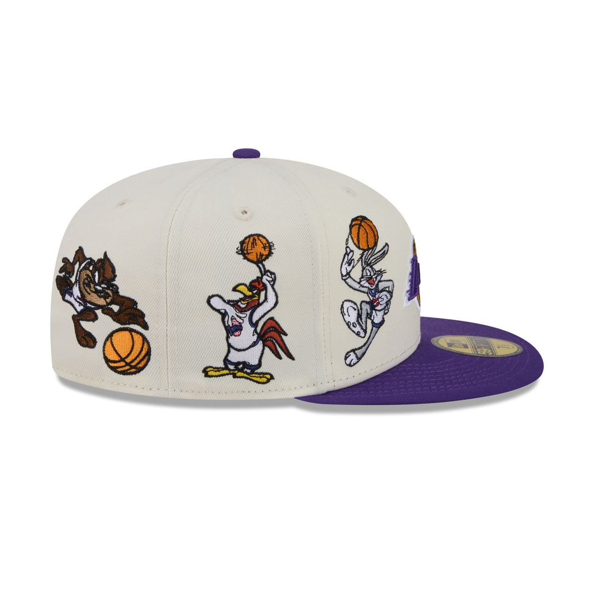 Space Jam x Los Angeles Lakers Tune Squad Chrome White 59FIFTY Fitted Hat