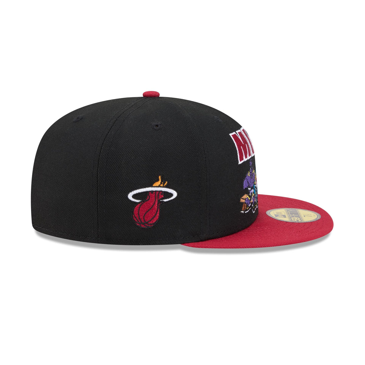 Space Jam x Miami Heat Monstars Black 59FIFTY Fitted Hat