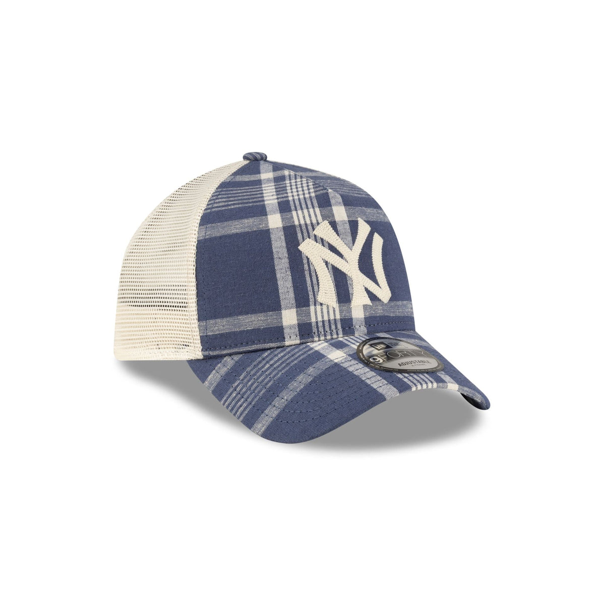 Ralph Lauren x New York Yankees Plaid 9FORTY A-Frame Trucker Hat