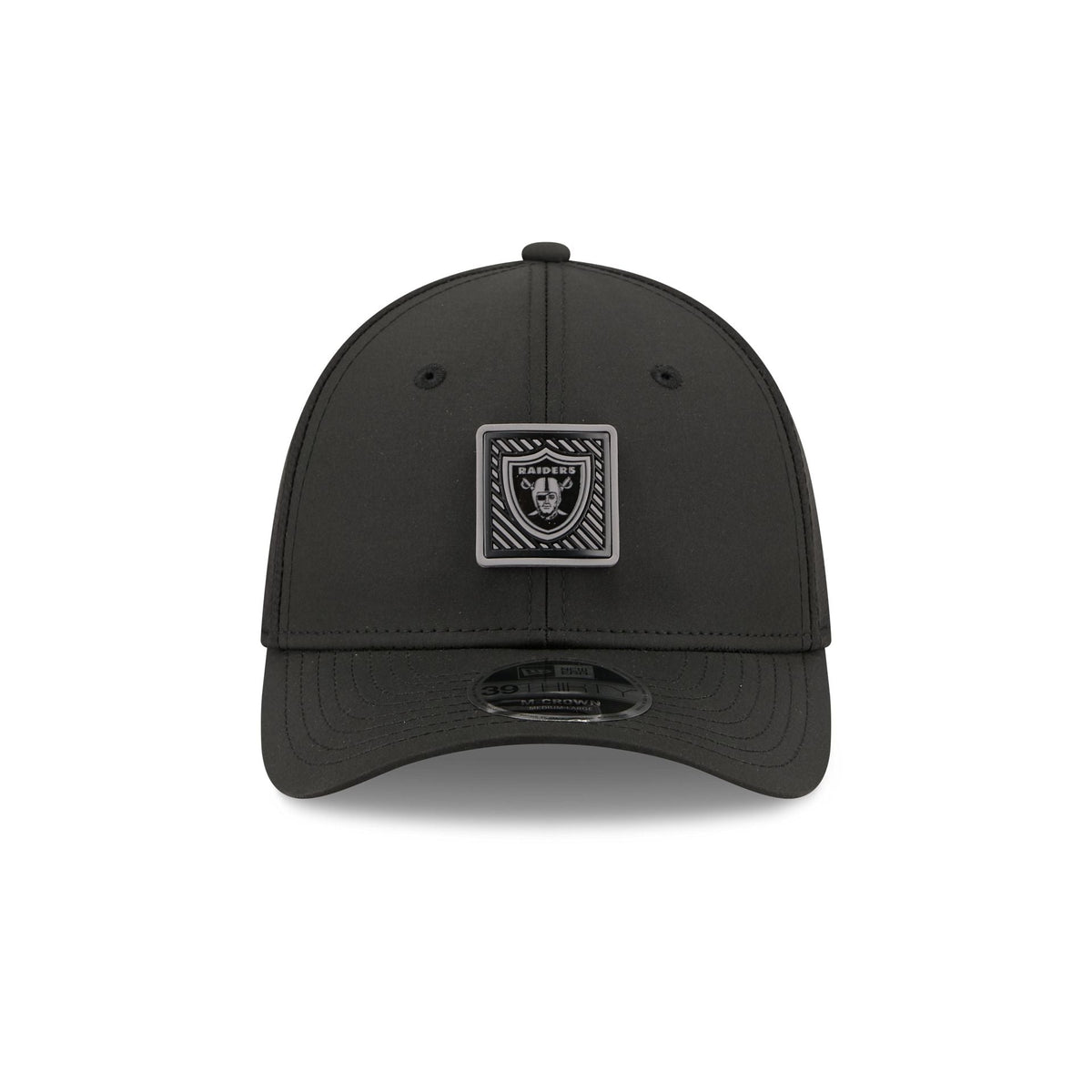 Las Vegas Raiders 2026 Training Black 39THIRTY M-Crown Stretch-Fit Hat