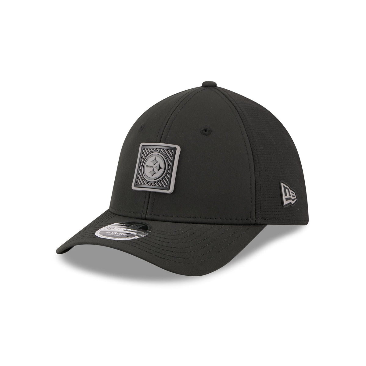 Pittsburgh Steelers 2026 Training Black 39THIRTY M-Crown Stretch-Fit Hat