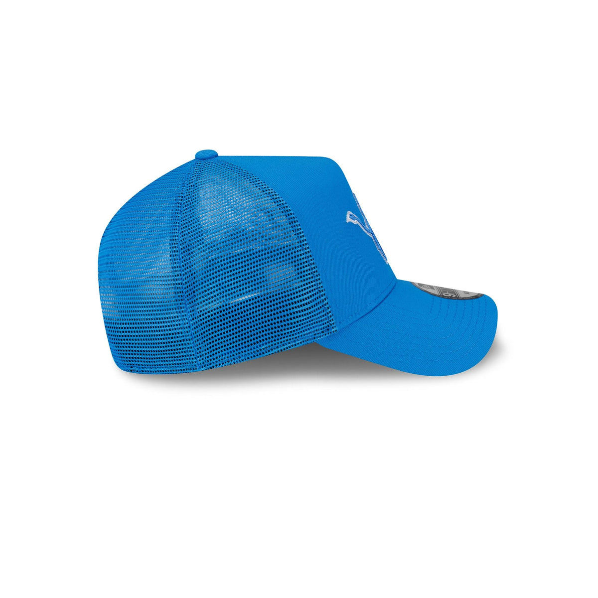 Detroit Lions Side Script 9FORTY A-Frame Trucker Hat