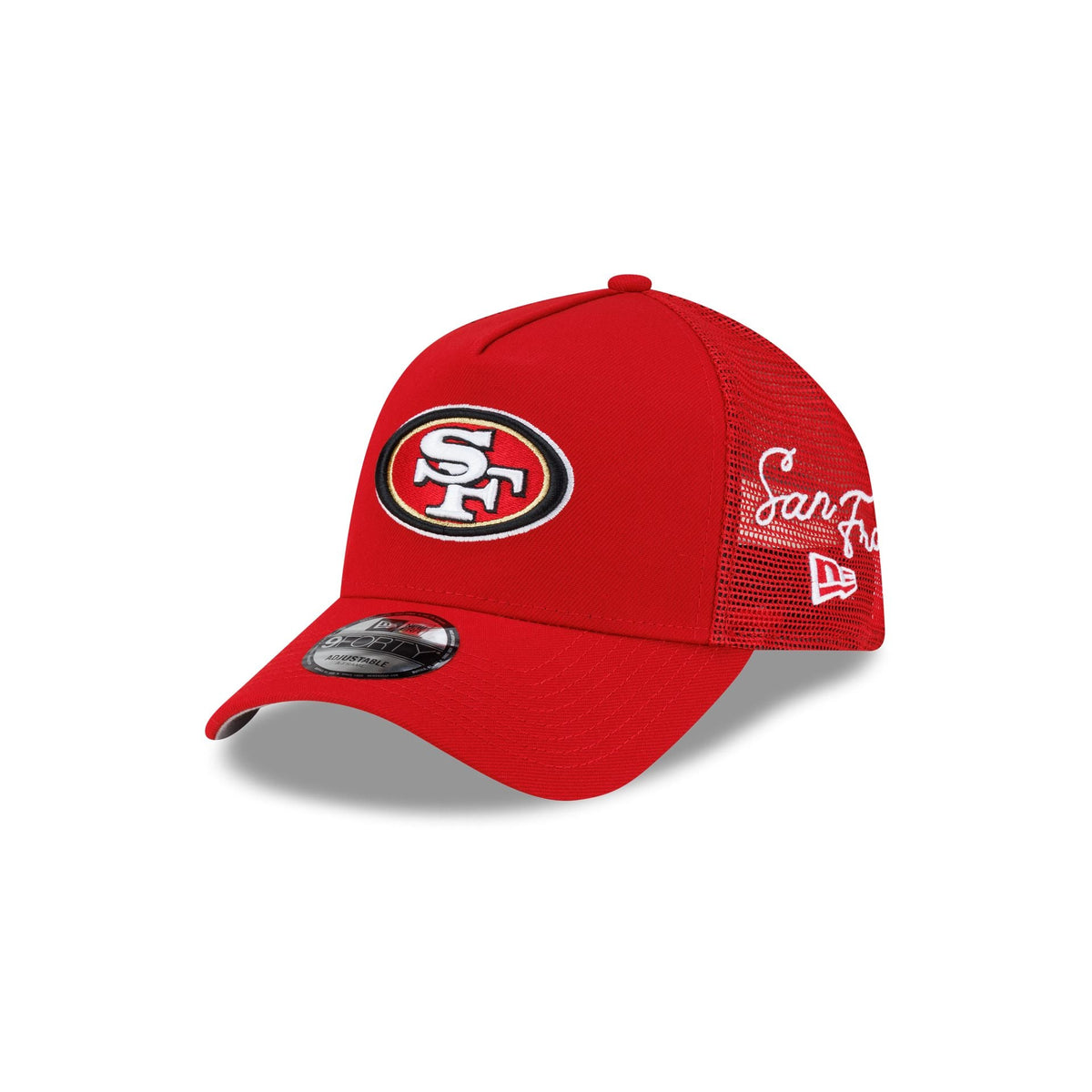 San Francisco 49ers Side Script 9FORTY A-Frame Trucker Hat