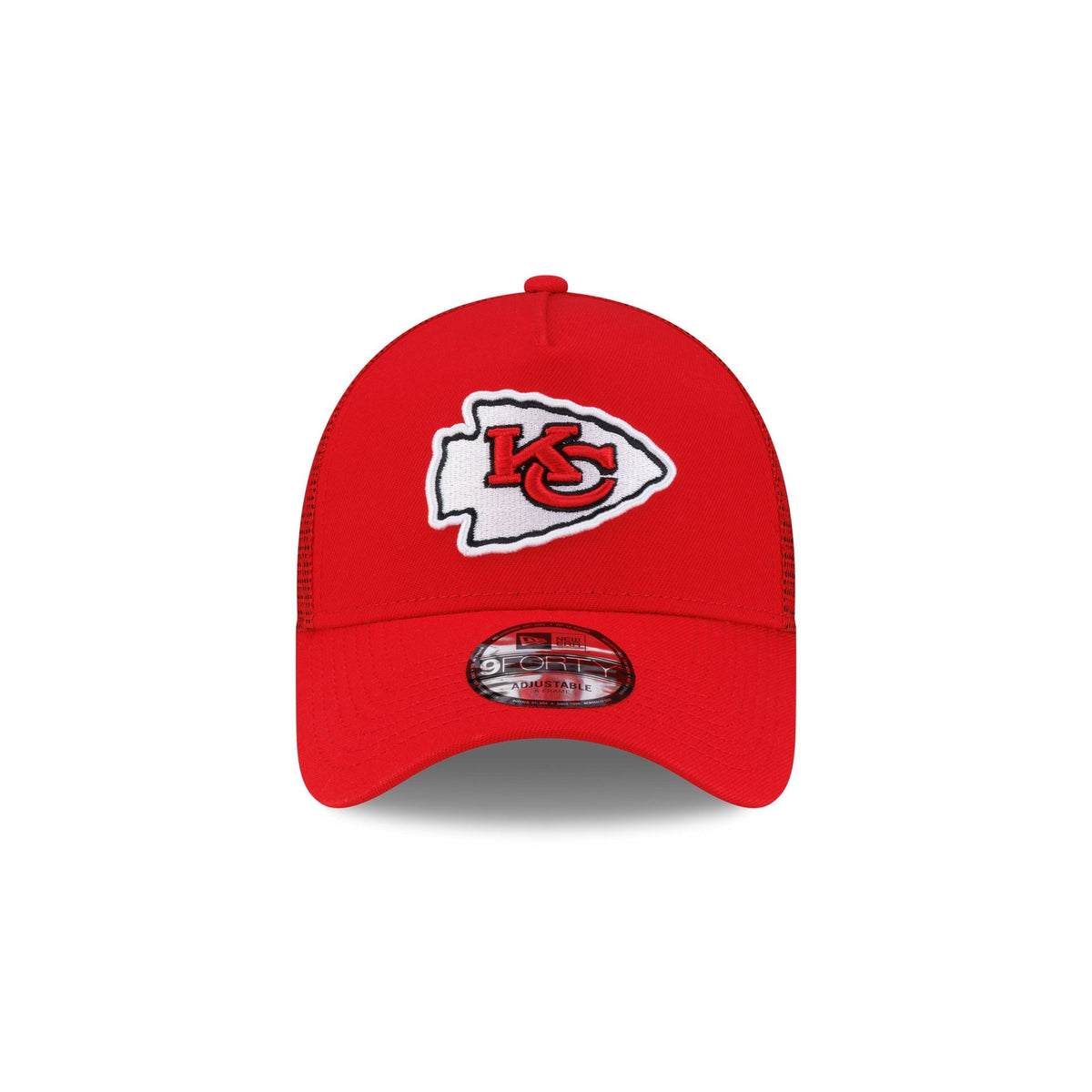 Kansas City Chiefs Side Script 9FORTY A-Frame Trucker Hat