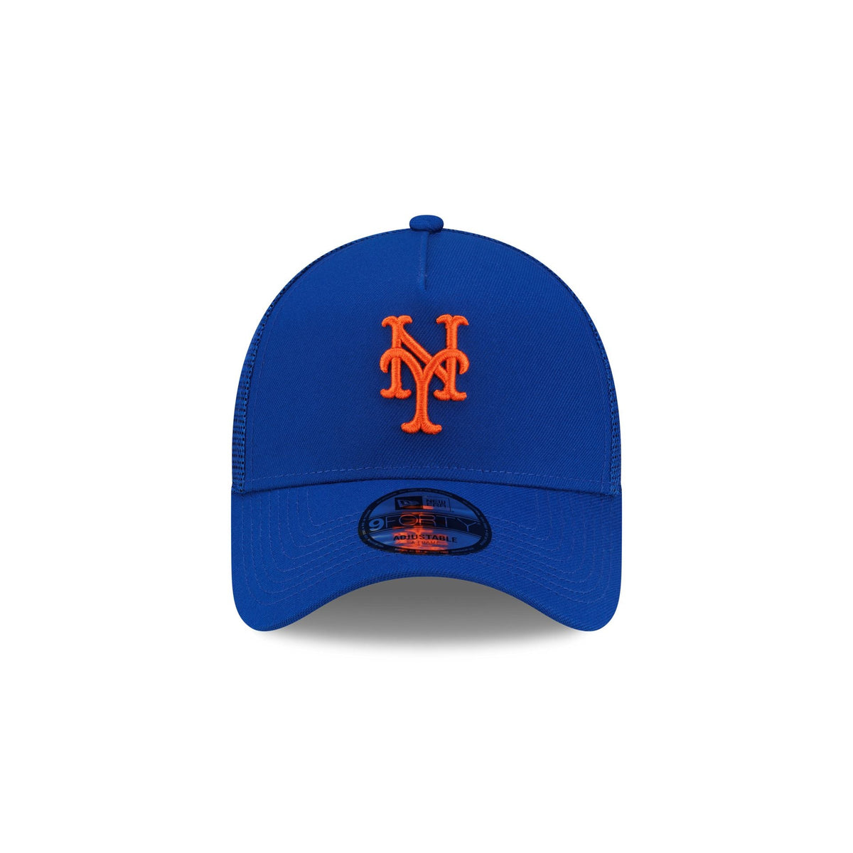 New York Mets Side Script 9FORTY A-Frame Trucker Hat