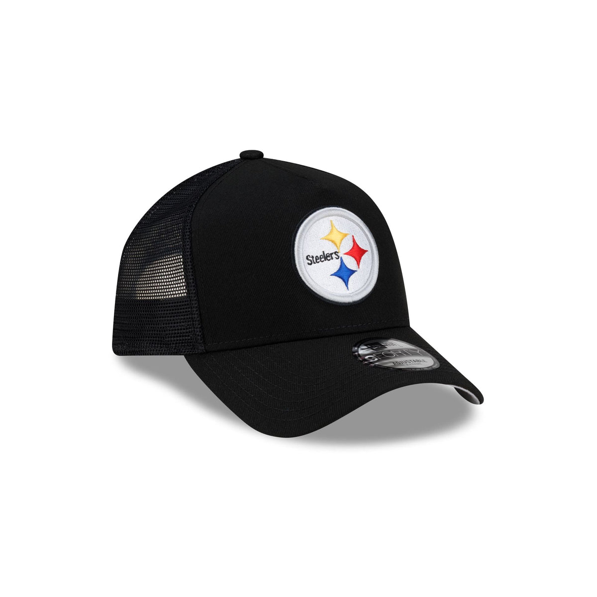 Pittsburgh Steelers Side Script 9FORTY A-Frame Trucker Hat