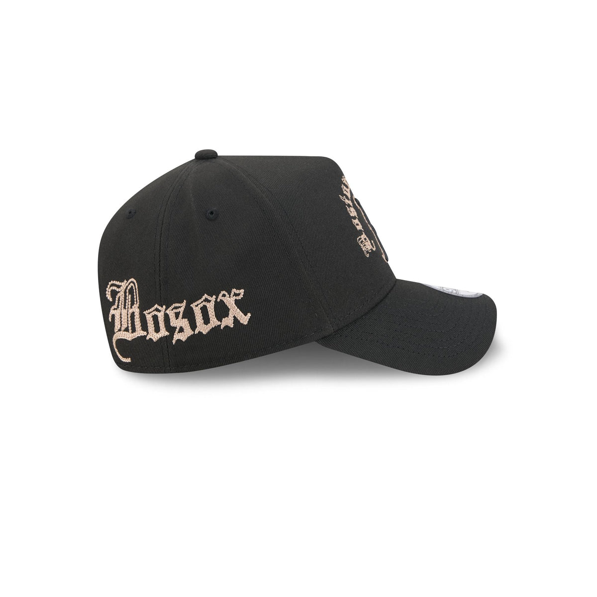 Boston Red Sox Gothic Lettering 9FORTY A-Frame Snapback Hat