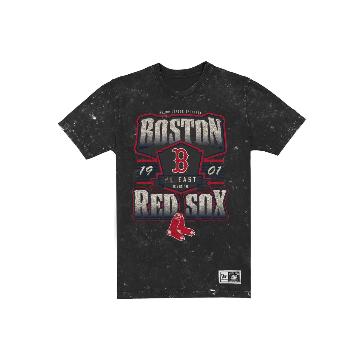Boston Red Sox Throwback Washed Graphic Black T-Shirt