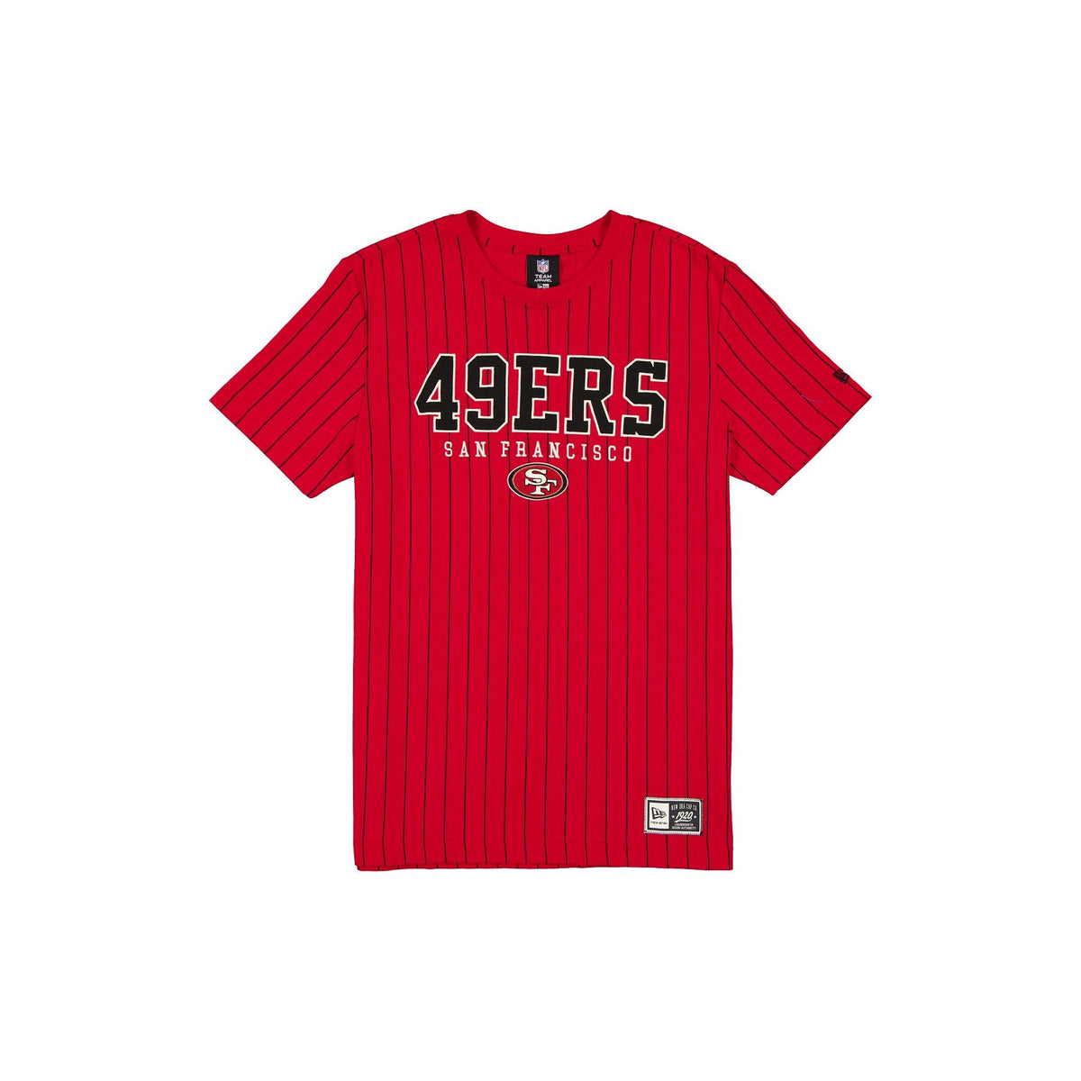 San Francisco 49ers Throwback Pinstripe Varsity T-Shirt