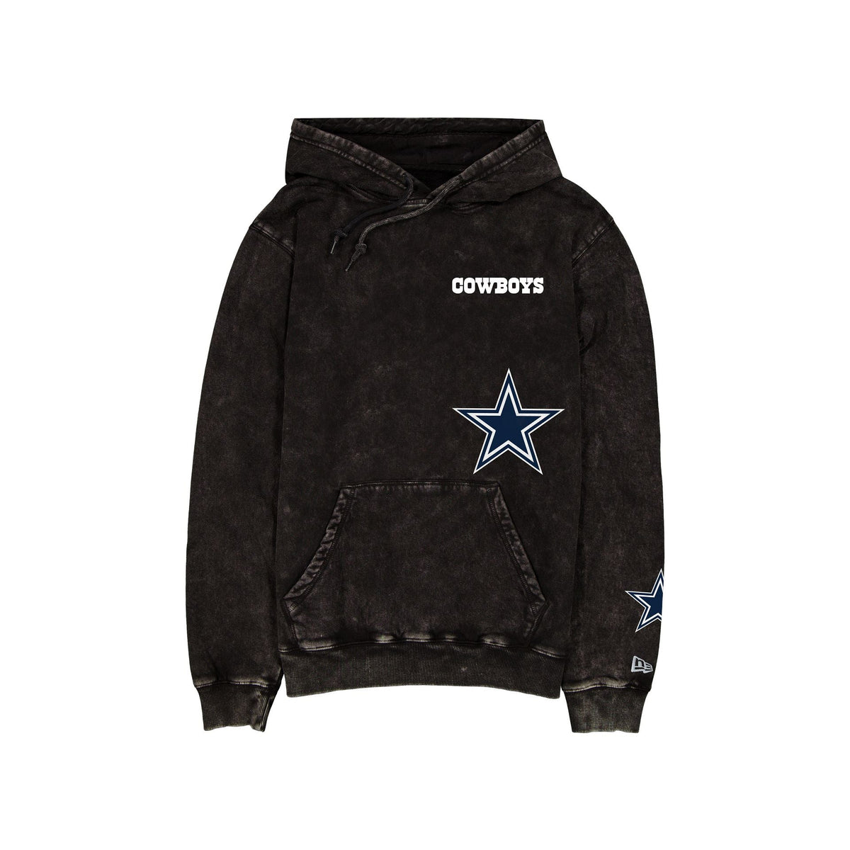 Dallas Cowboys Logo Washed Black Hoodie