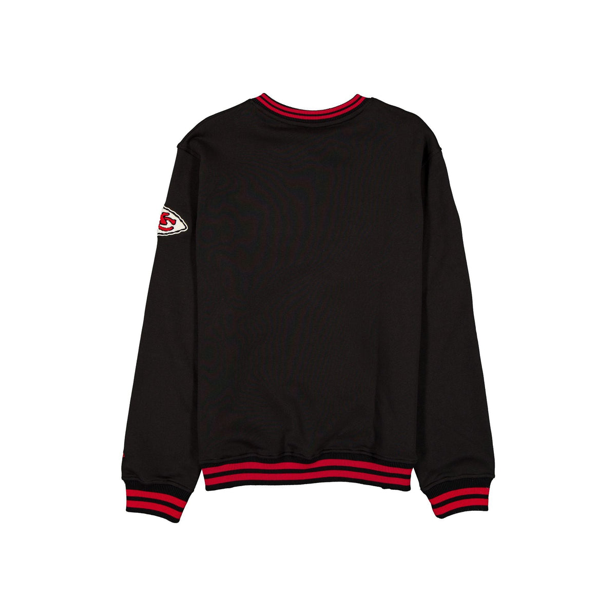 Kansas City Chiefs Throwback Boucle Black Crewneck