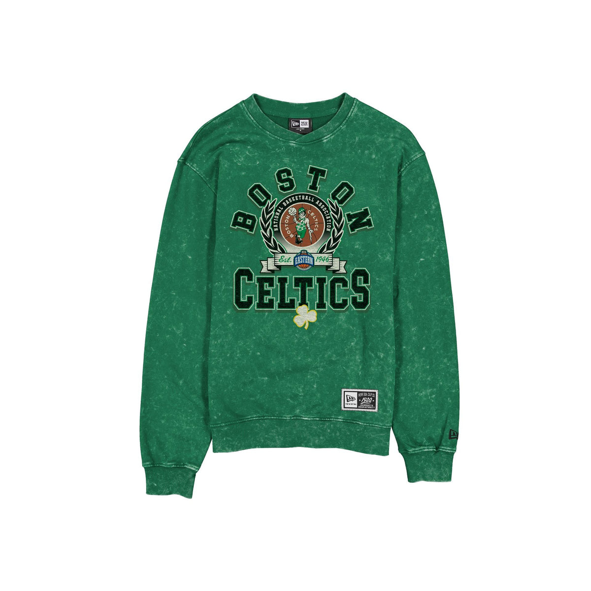 Boston Celtics Throwback Laurel Crewneck