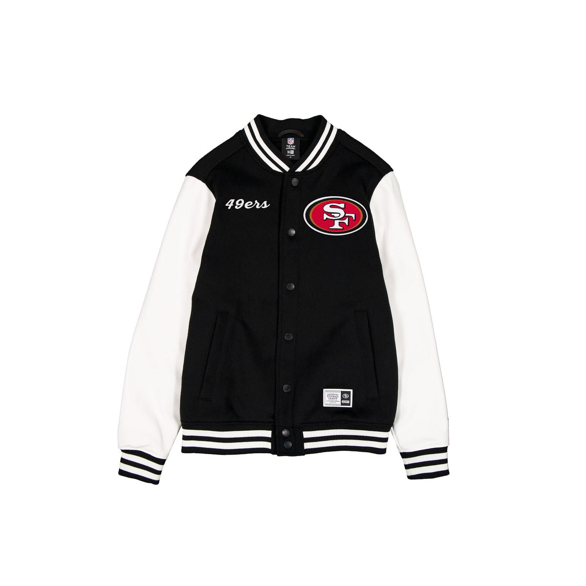 San Francisco 49ers Black & White Varsity Jacket