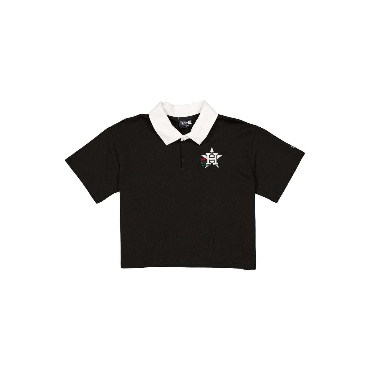 Houston Astros Women's Cropped Black Polo