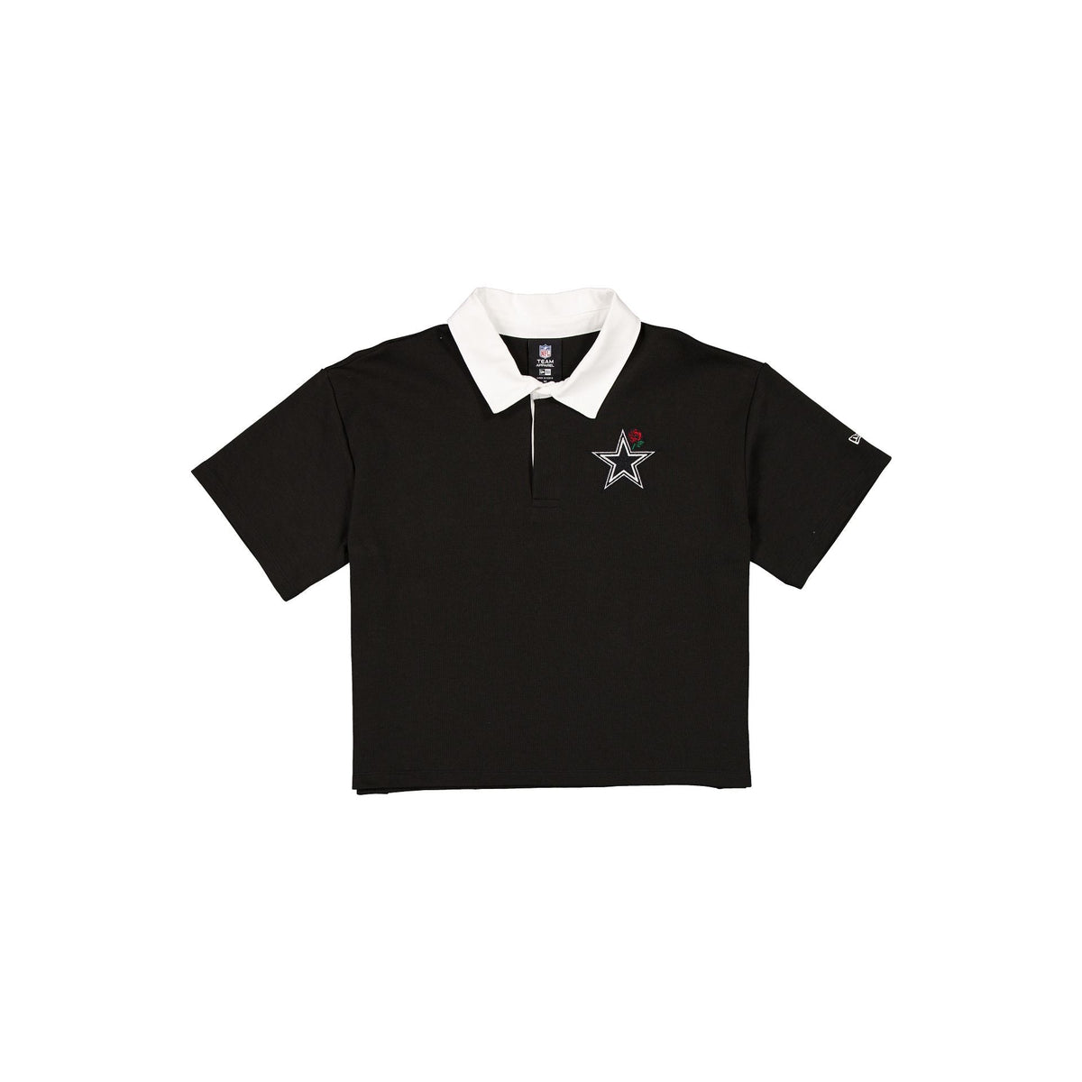 Dallas Cowboys Women's Cropped Black Polo