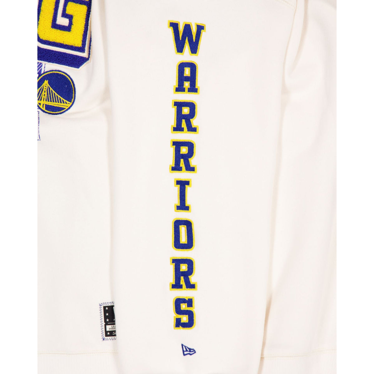 Golden State Warriors Women's Chrome White Varsity Crewneck