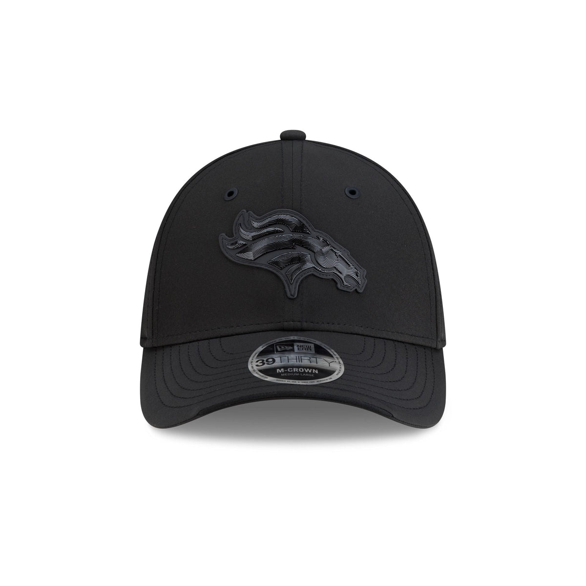 Denver Broncos 2026 Sideline Black 39THIRTY M-Crown Stretch Fit Hat
