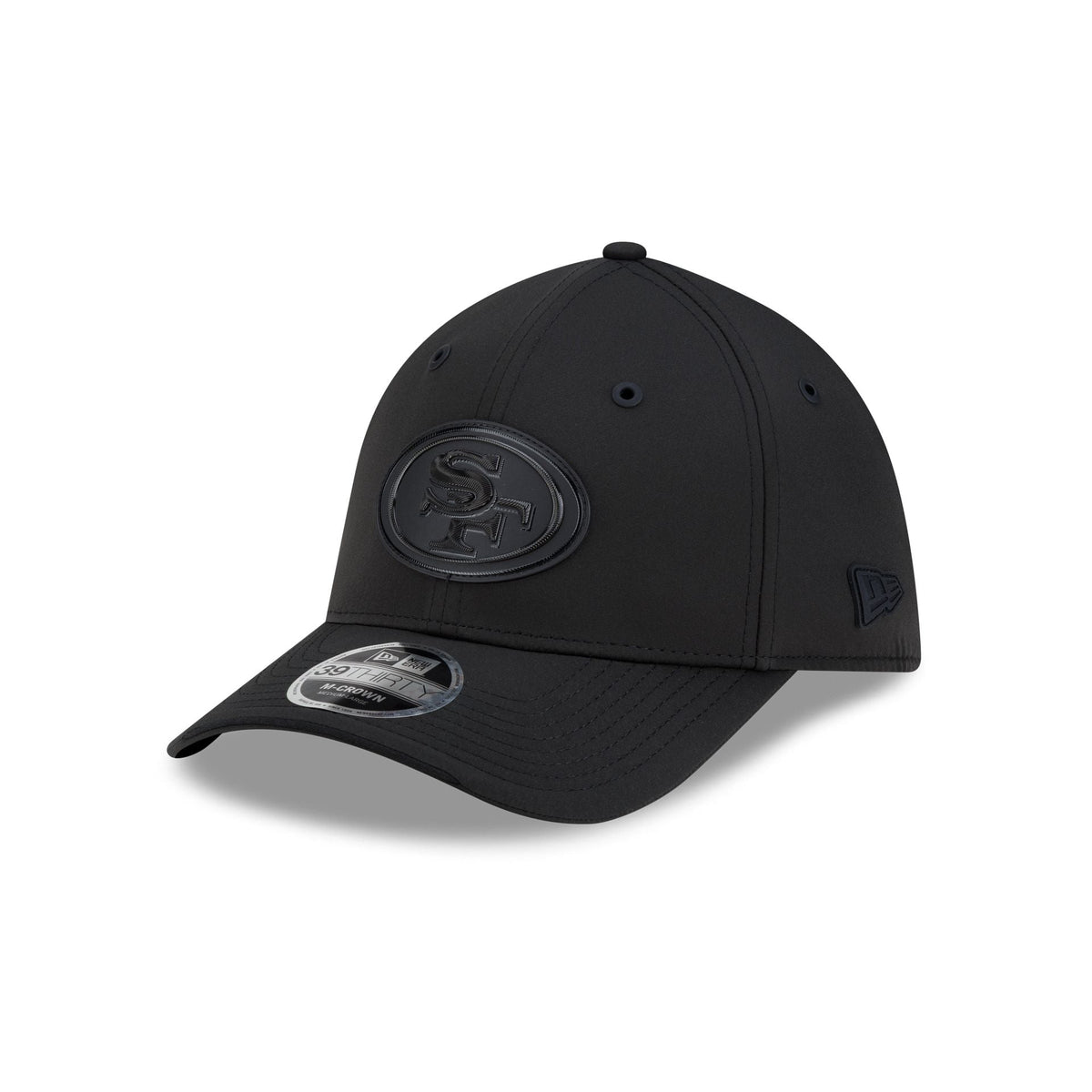 San Francisco 49ers 2026 Sideline Black 39THIRTY M-Crown Stretch Fit Hat