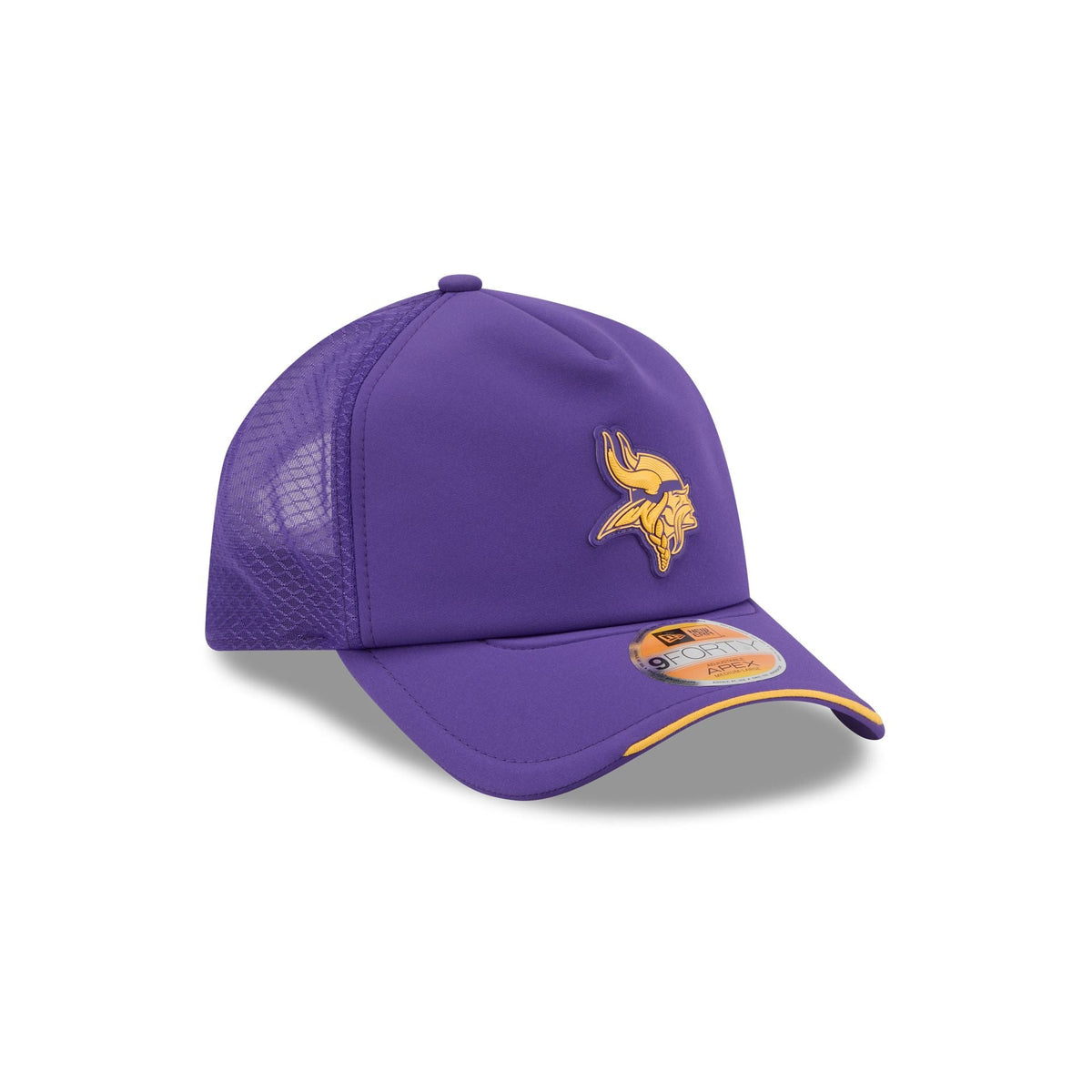 Minnesota Vikings 2026 Sideline 9FORTY APEX Trucker Hat