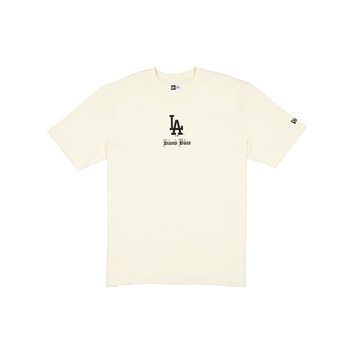Los Angeles Dodgers Gothic Lettering Chrome White T-Shirt