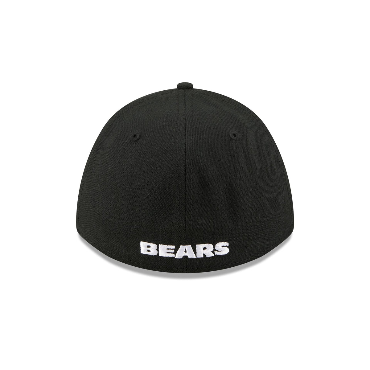Chicago Bears Poly Black & White 39THIRTY M-Crown A-Frame Stretch Fit Hat