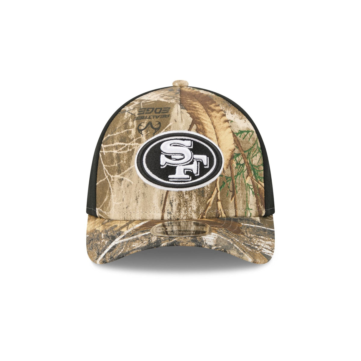 San Francisco 49ers Poly Realtree 39THIRTY M-Crown A-Frame Stretch Fit Hat