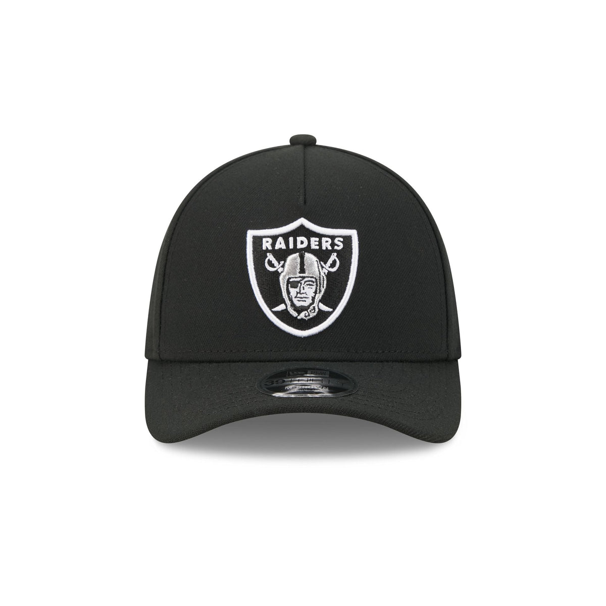 Las Vegas Raiders Poly 39THIRTY M-Crown A-Frame Stretch Fit Hat