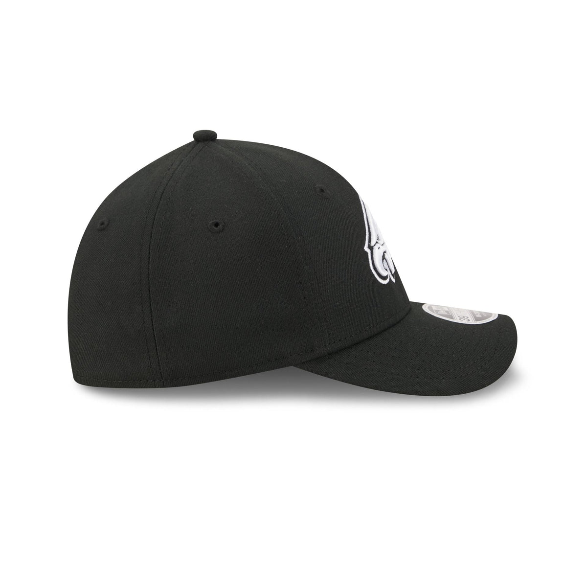 Philadelphia Eagles Poly Black & White 39THIRTY M-Crown Stretch Fit Hat