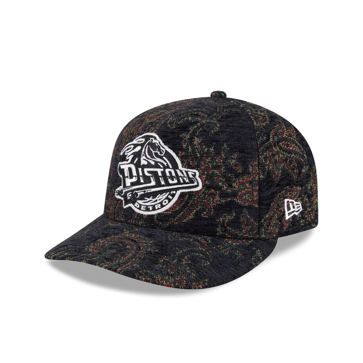 Detroit Pistons Three Looms Jacquard Chenille 59FIFTY Fitted Hat