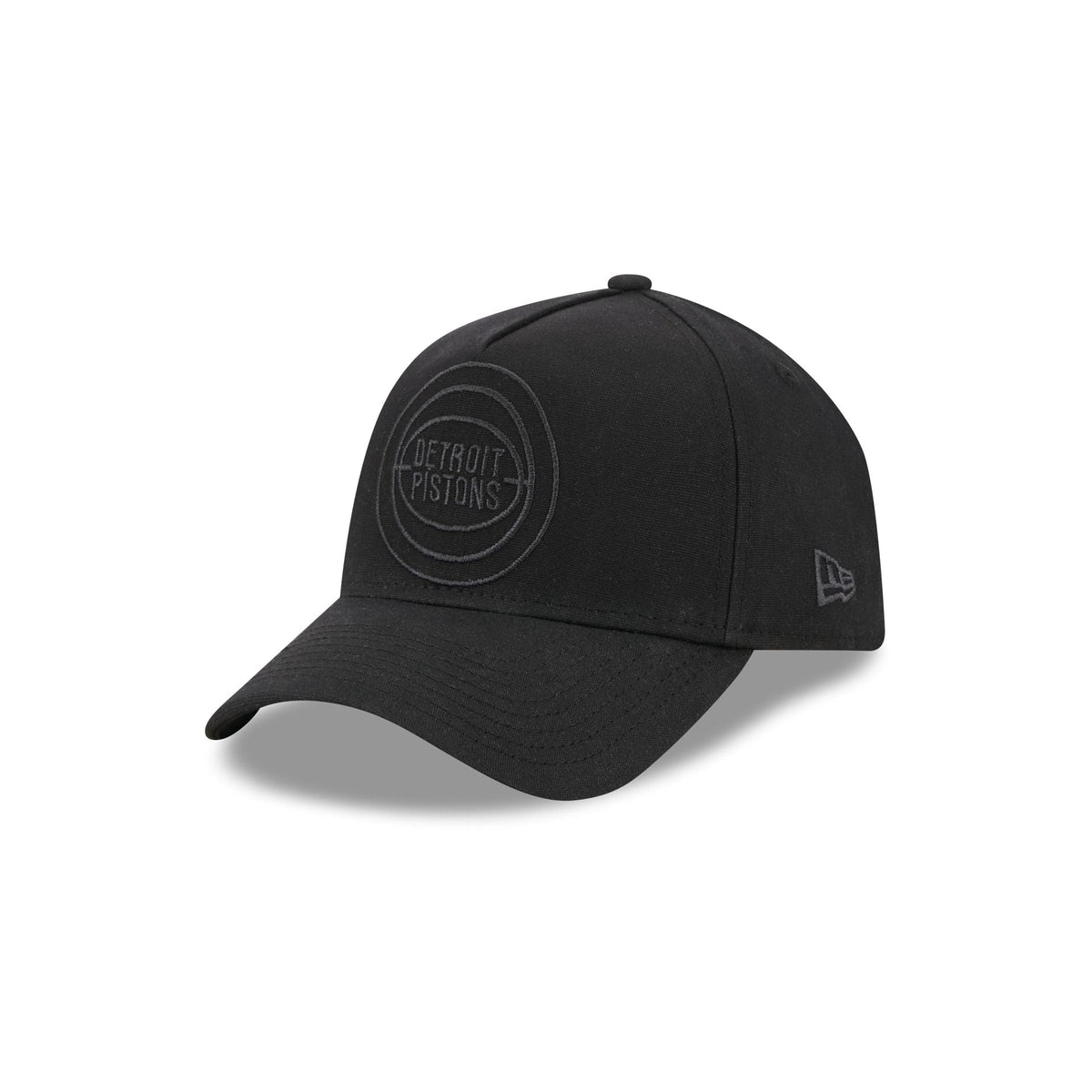 Detroit Pistons Waxed Canvas Black 59FORTY A-Frame Fitted Hat