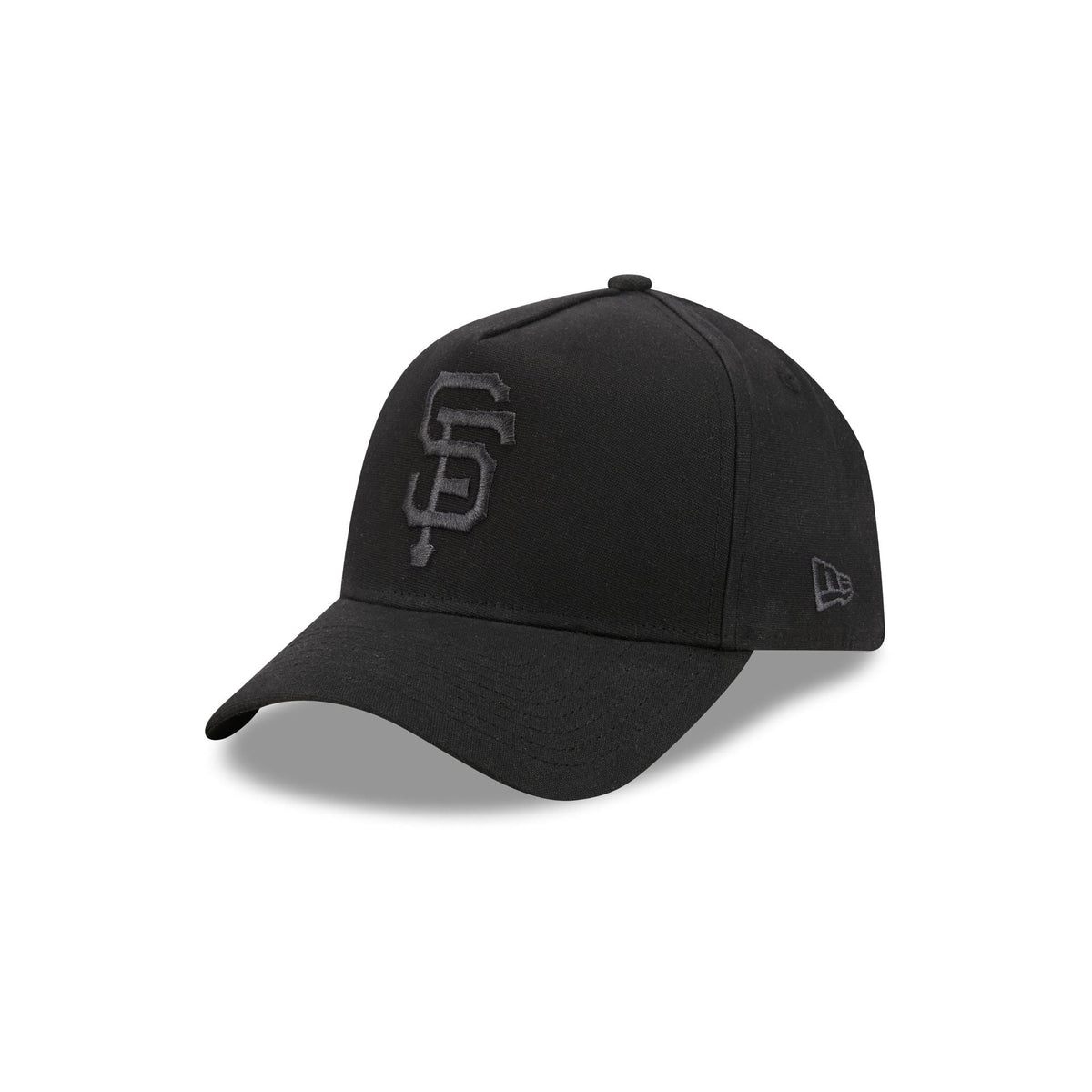 San Francisco Giants Waxed Canvas Black 59FORTY A-Frame Fitted Hat