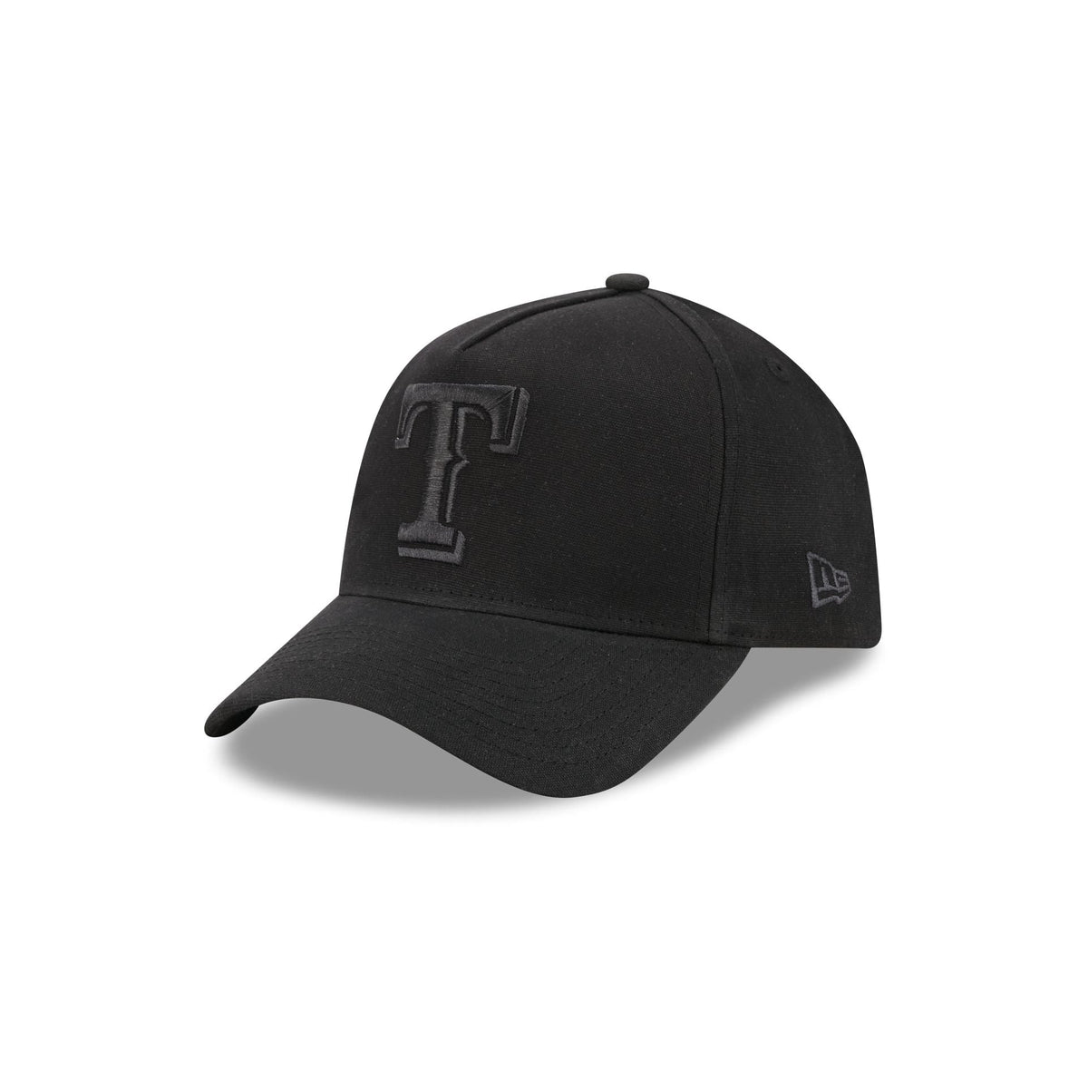 Texas Rangers Waxed Canvas Black 59FORTY A-Frame Fitted Hat